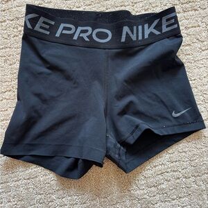 Nike Black Athletic Compression Shorts